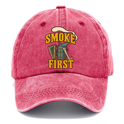 Smoke First Beekeeping Classic Cap – Pomegranate Blush