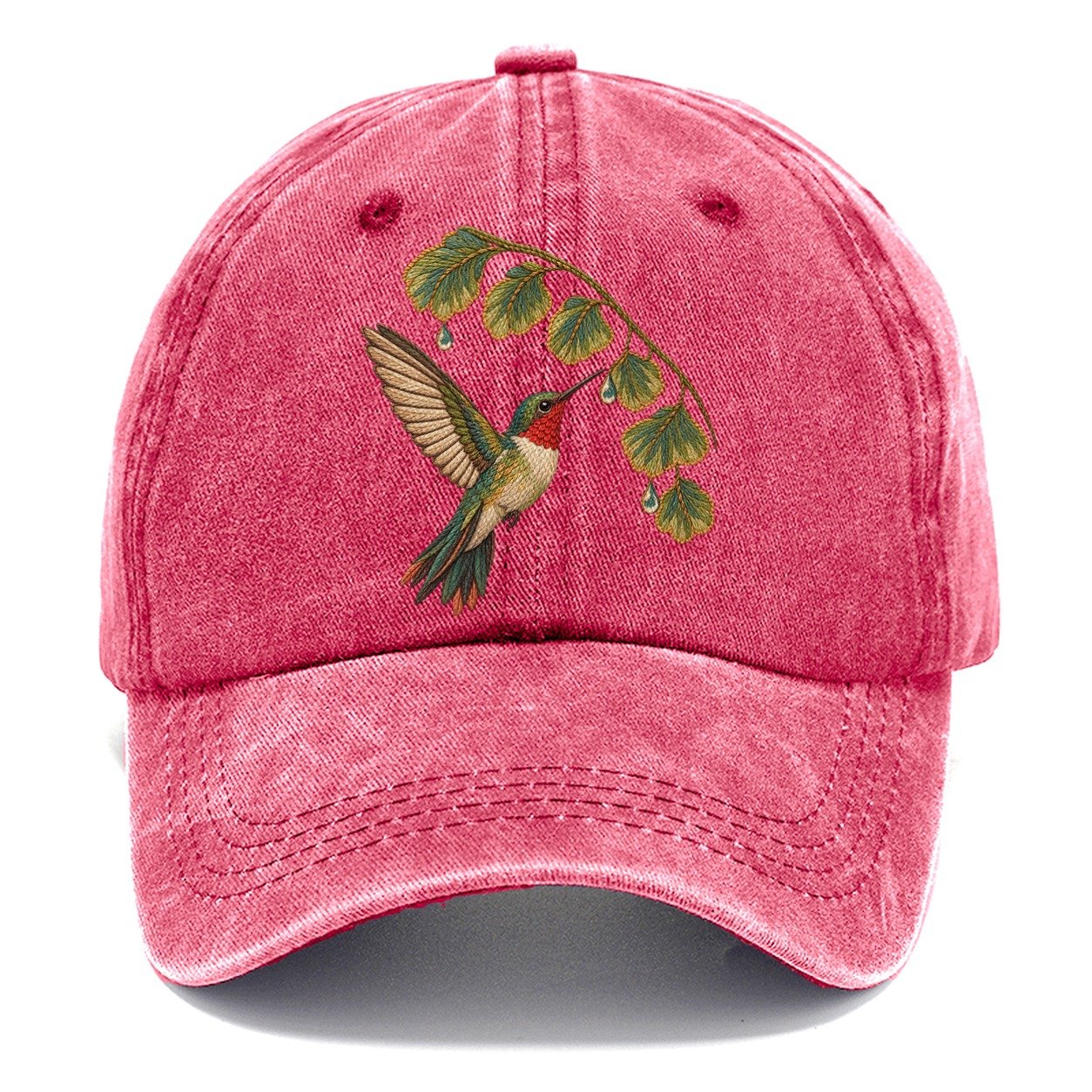 Fern Rain Hummingbird Gentle Wild Classic Cap – Pomegranate Blush