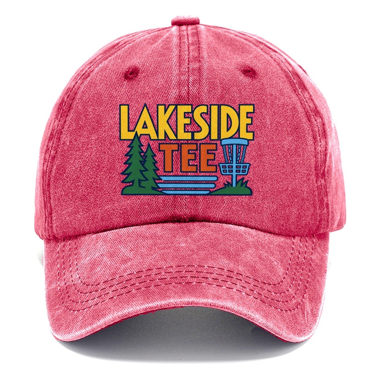 Lakeside Tee Disc Golf Classic Cap – Pomegranate Blush