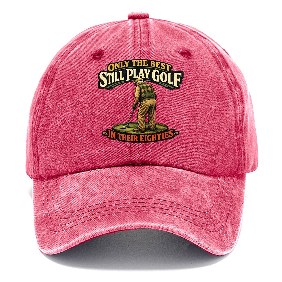 Still Play Golf In Their Eighties Classic Cap – Pomegranate Blush