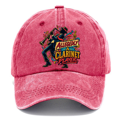 Allegedly A Clarinet Player Music Instruments Classic Cap – Pomegranate Blush