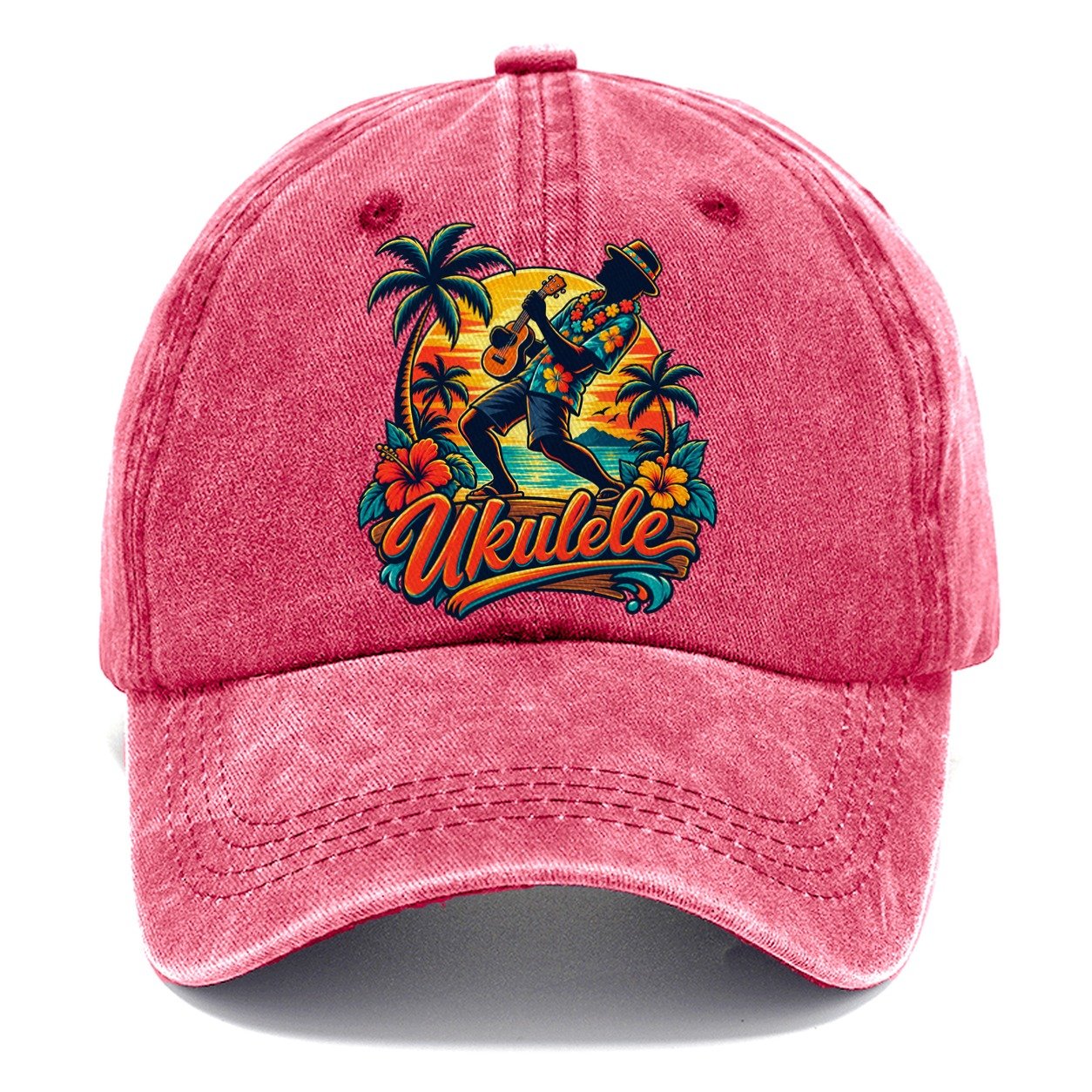Ukulele Crest Music Instruments Classic Cap – Pomegranate Blush
