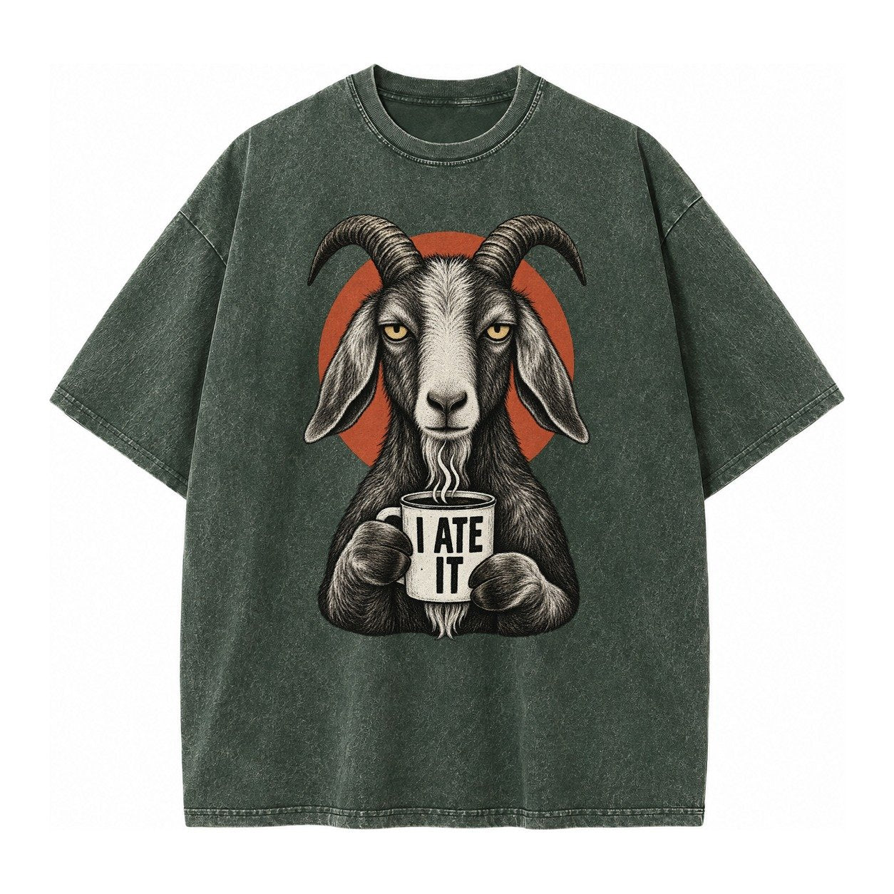 Goat Mug Truths Vintage T-shirt – Forest Mist