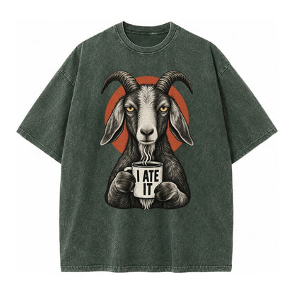 Goat Mug Truths Vintage T-shirt – Forest Mist