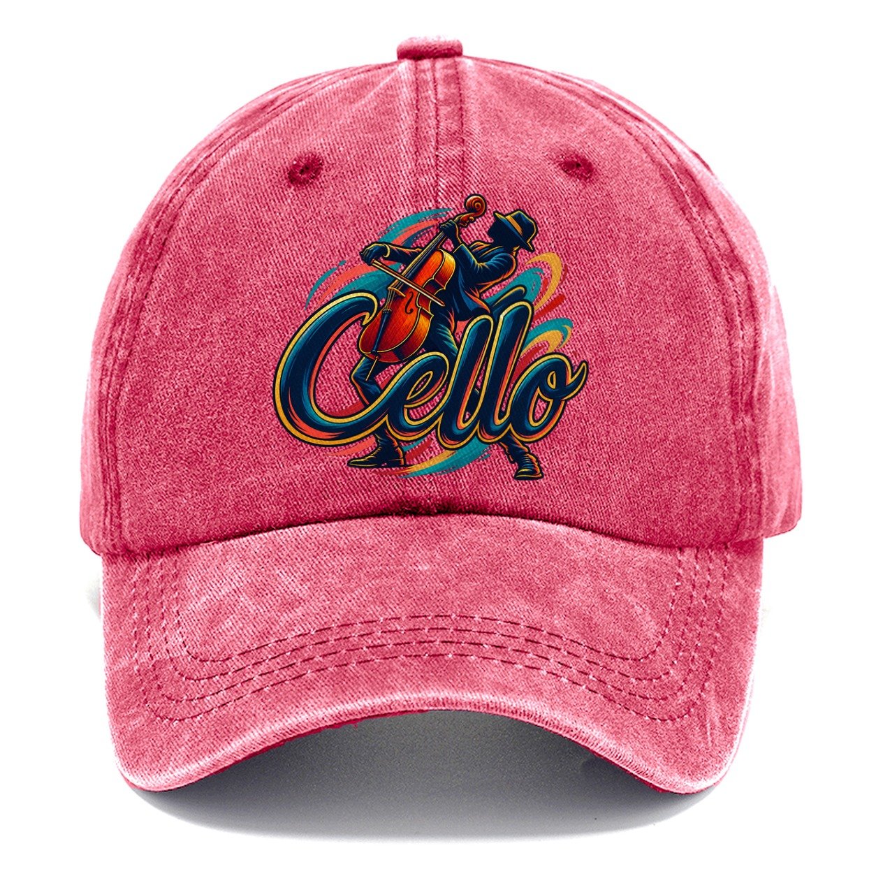 Cello Wordmark Music Instruments Classic Cap – Pomegranate Blush