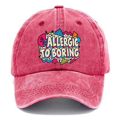 Allergic To Boring Crazy Styles Classic Cap – Pomegranate Blush