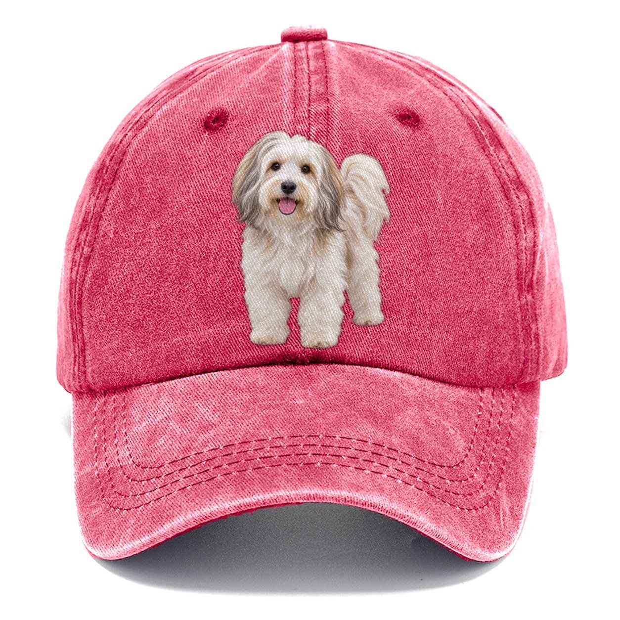 Havanese Standing Top Breeds Classic Cap – Pomegranate Blush