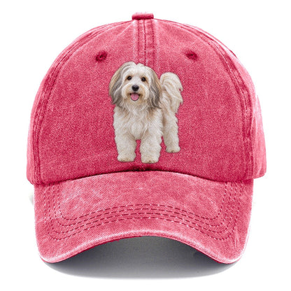 Havanese Standing Top Breeds Classic Cap – Pomegranate Blush