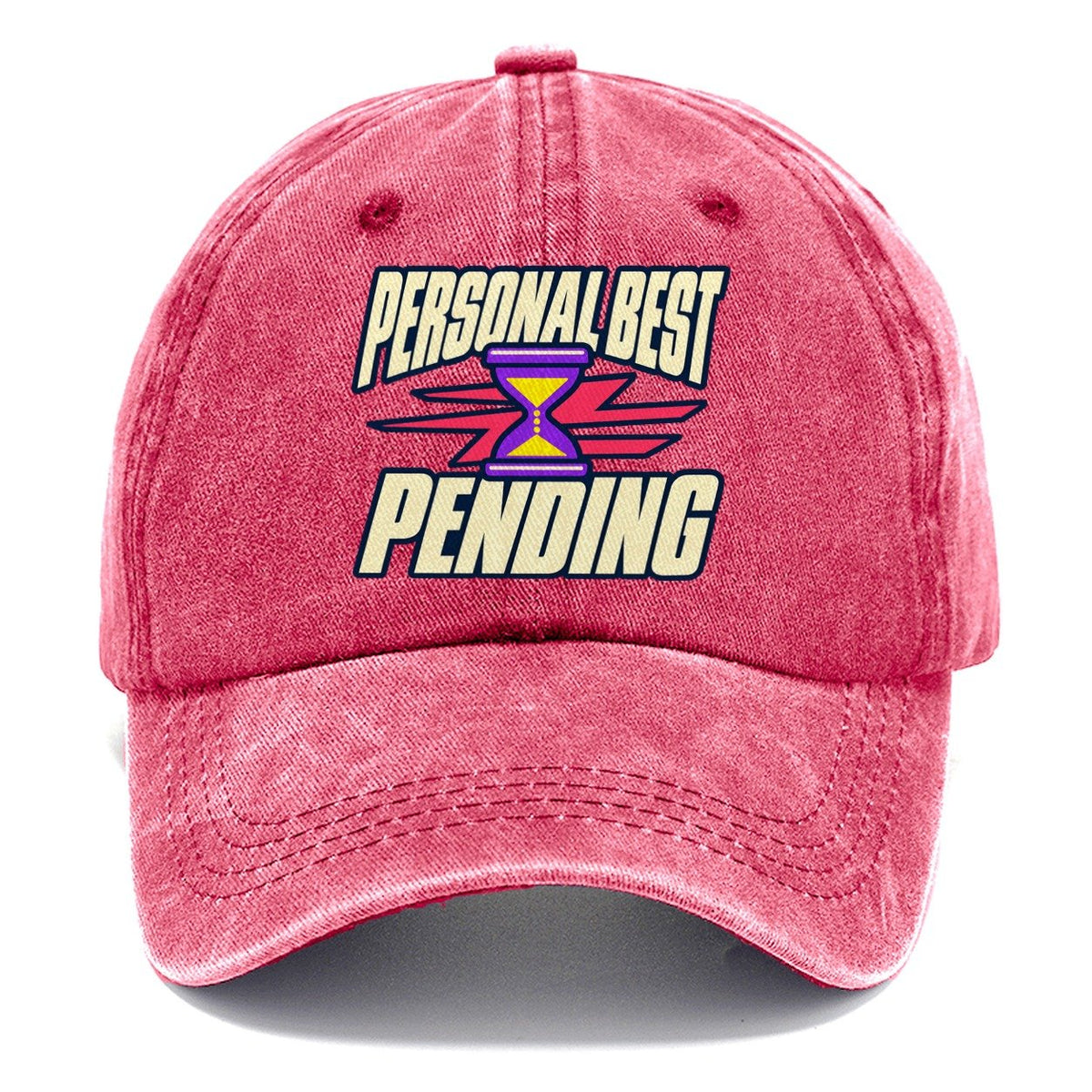 Personal Best Pending 90S Running Clubs Classic Cap – Pomegranate Blush