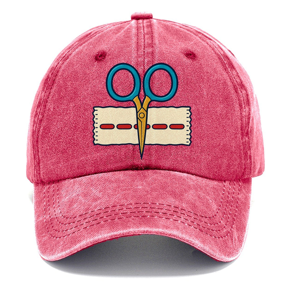 Scissors Study And Needlework Classic Cap – Pomegranate Blush