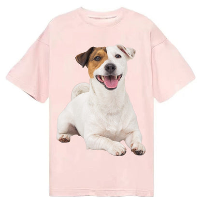 Jack Russell Terrier Dog Classic T-shirt – Pink