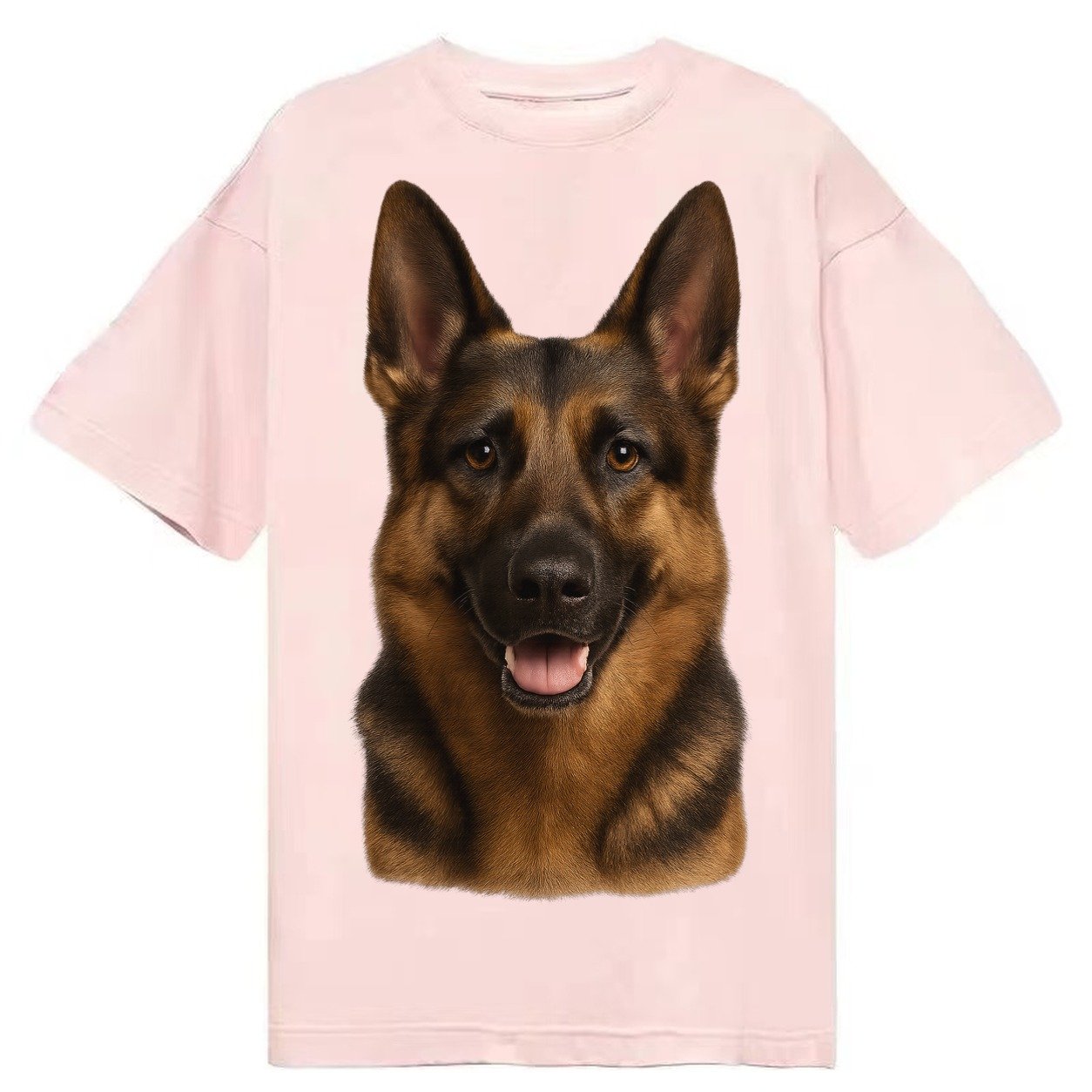 German Shepherd Portrait Classic T-shirt – Pink