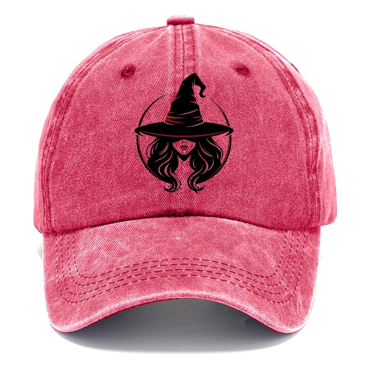 Witch Silhouette Classic Cap – Pomegranate Blush