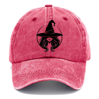 Witch Silhouette Classic Cap – Pomegranate Blush