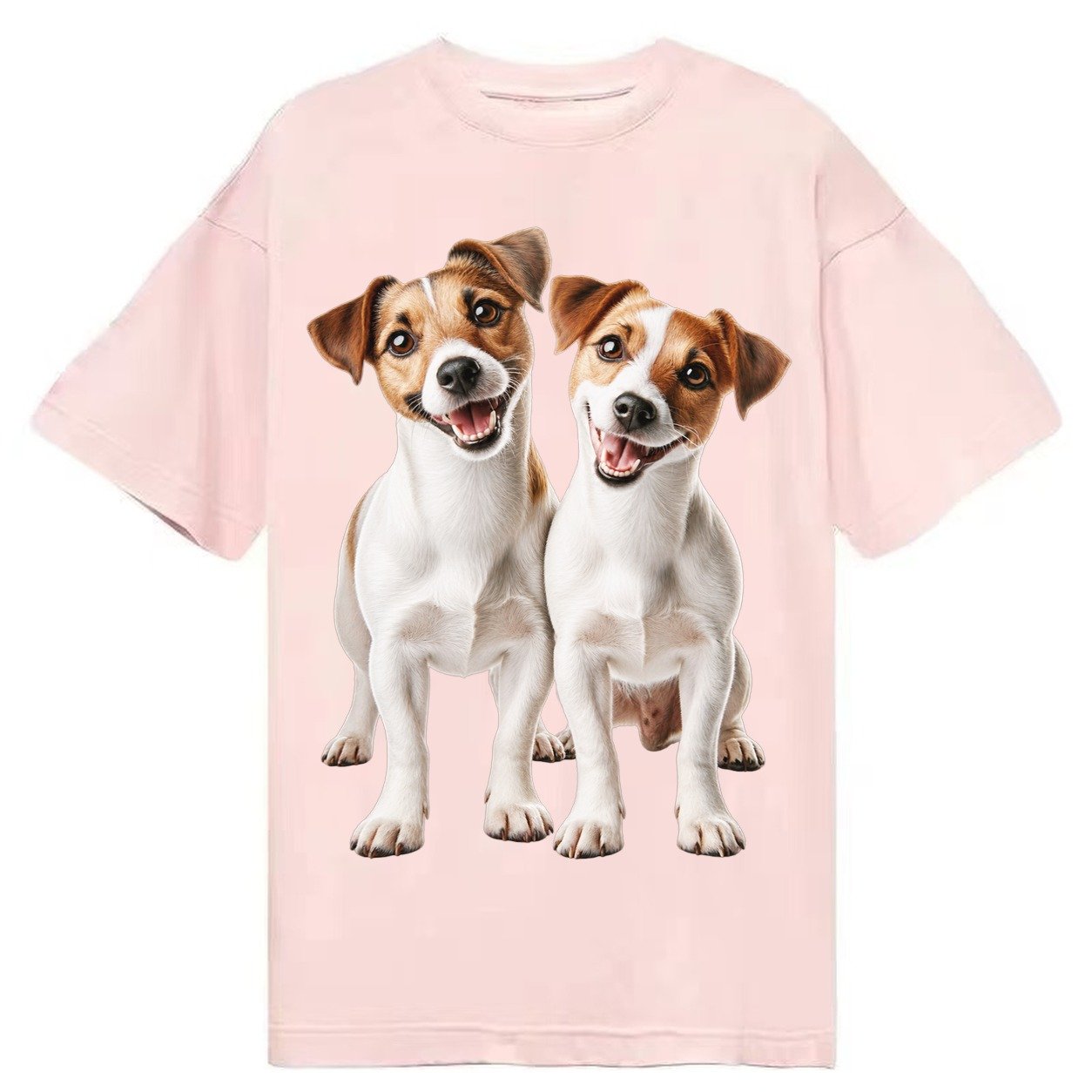 Two Jack Russels Classic T-shirt – Pink