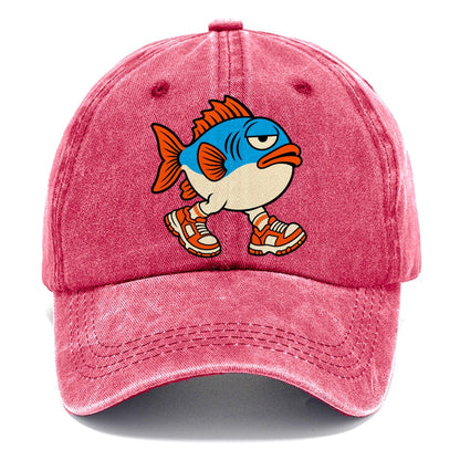 Fish With Legs Crazy Styles Classic Cap – Pomegranate Blush