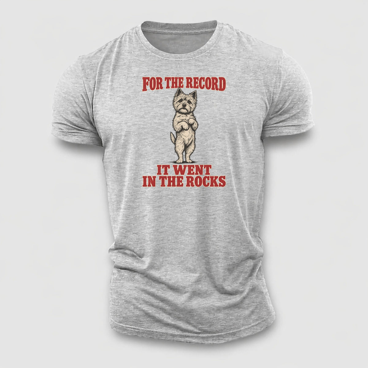 Cairn Terrier Dog Declarations Cotton T-Shirt – Sport Grey