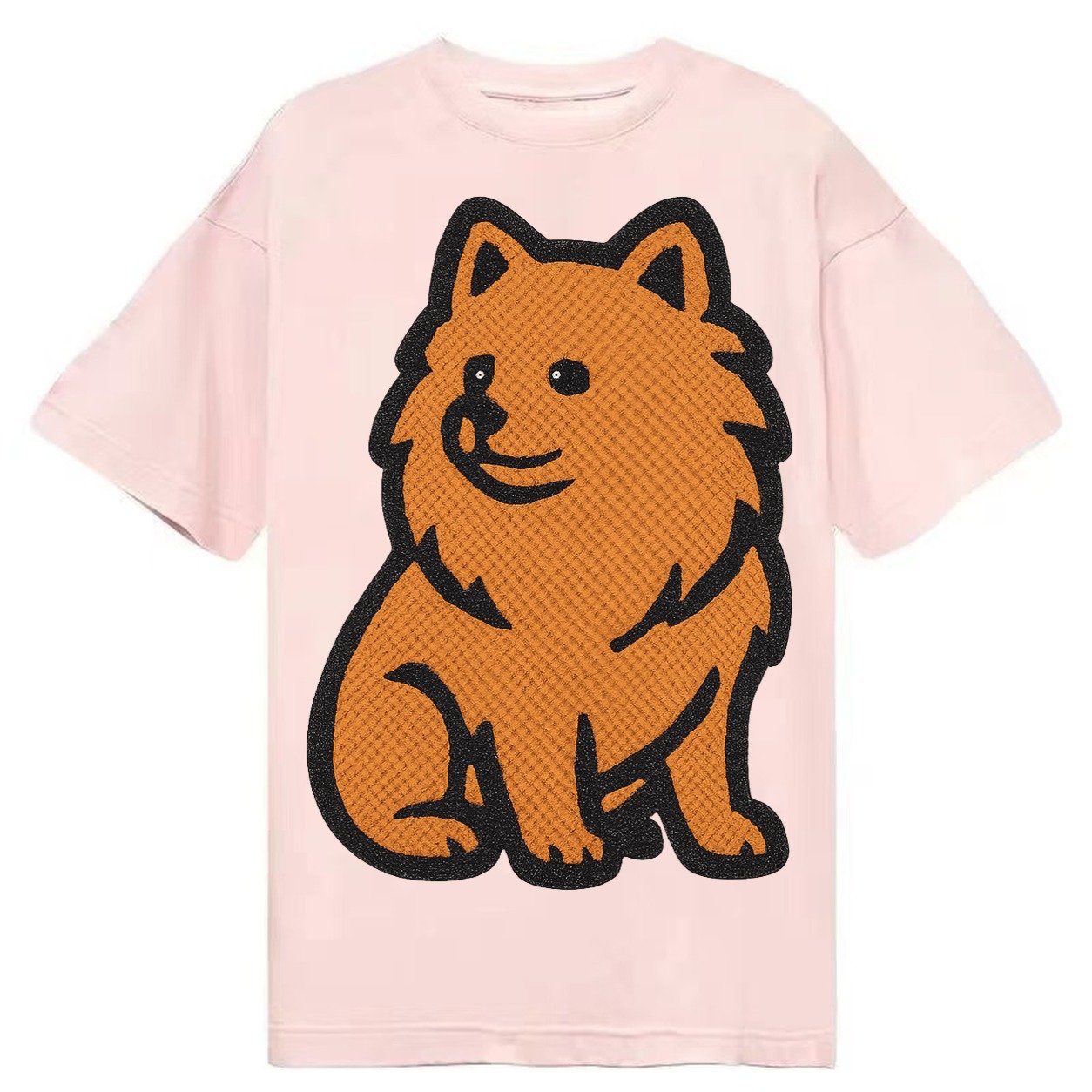 Pomeranian Orange Fluffy Charm Classic T-shirt – Pink