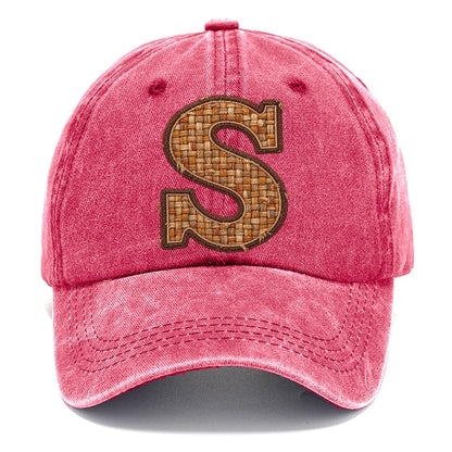 Woven Tweed S Monogram Classic Cap – Pomegranate Blush