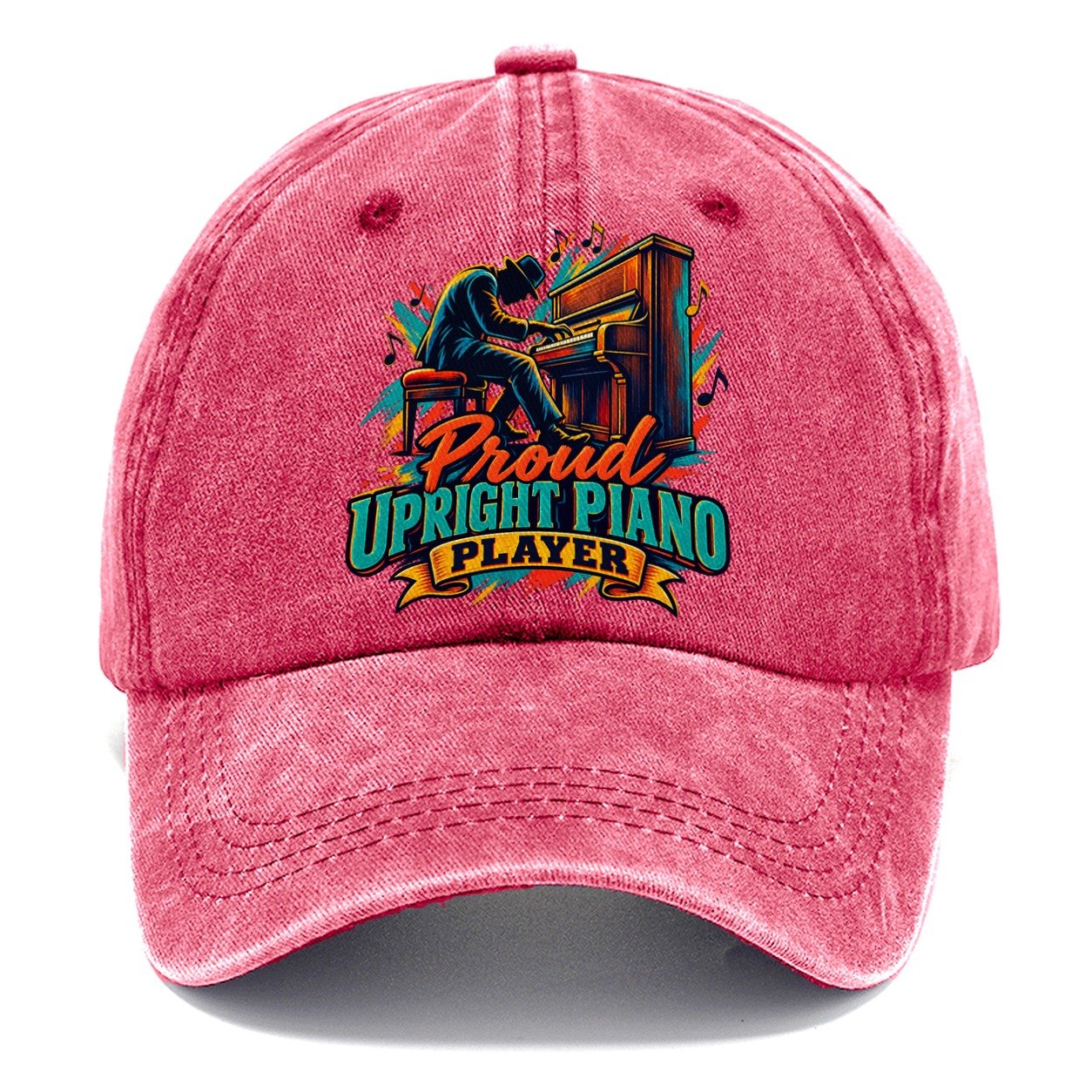 Proud Upright Piano Player Music Instruments Classic Cap – Pomegranate Blush