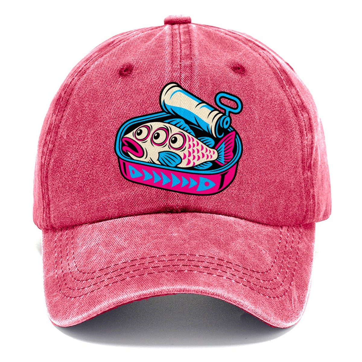 Three Eyed Sardine Tin Crazy Styles Classic Cap – Pomegranate Blush