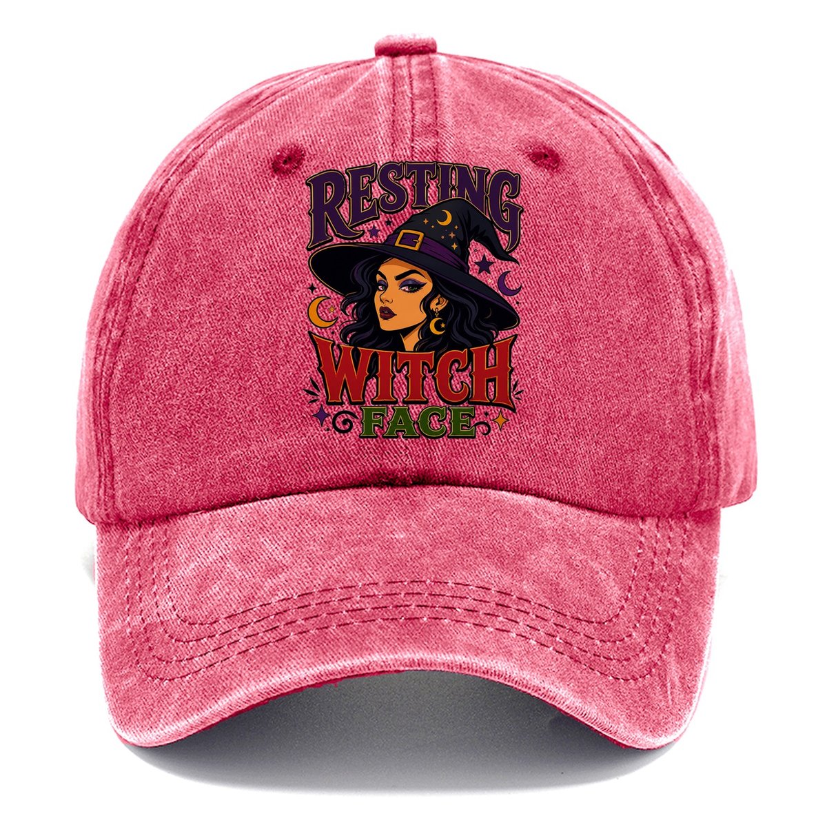 Resting Witch Face Classic Cap – Pomegranate Blush