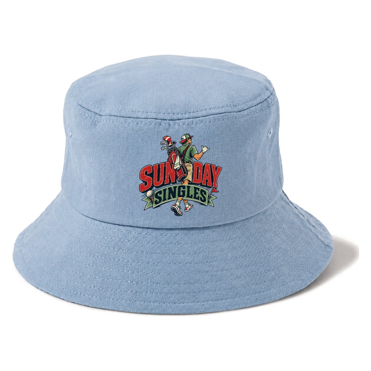 Sunday Singles Golf Life Bucket Hat – Summer Sky