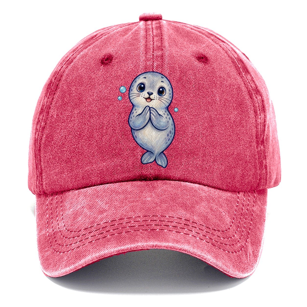 Seal Front Clap Sea Sprite Classic Cap – Pomegranate Blush