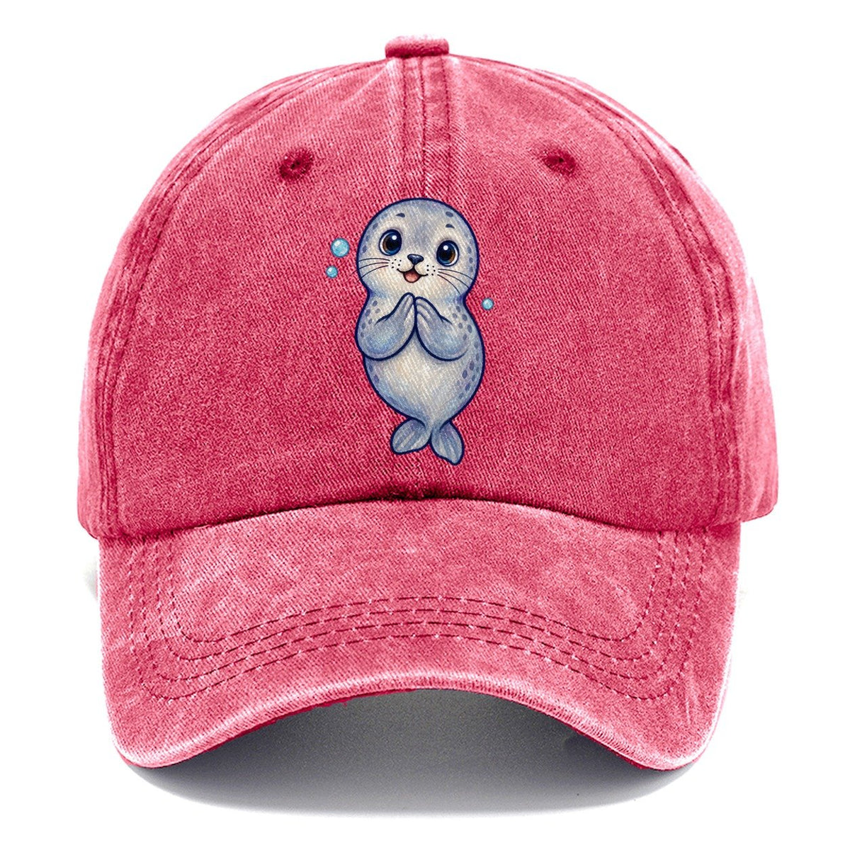 Seal Front Clap Sea Sprite Classic Cap – Pomegranate Blush