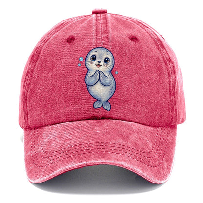 Seal Front Clap Sea Sprite Classic Cap – Pomegranate Blush