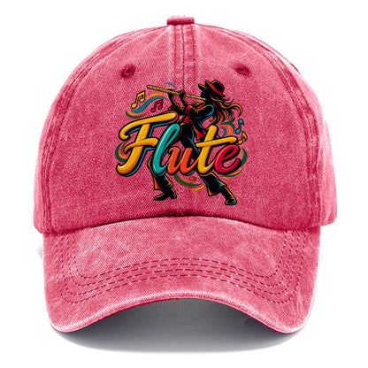 Flute Wordmark Music Instruments Classic Cap – Pomegranate Blush