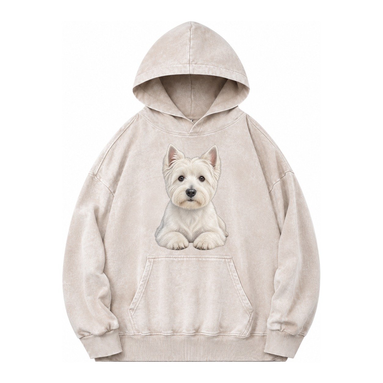 Pickleball Vintage Washed Hoodie – Off White