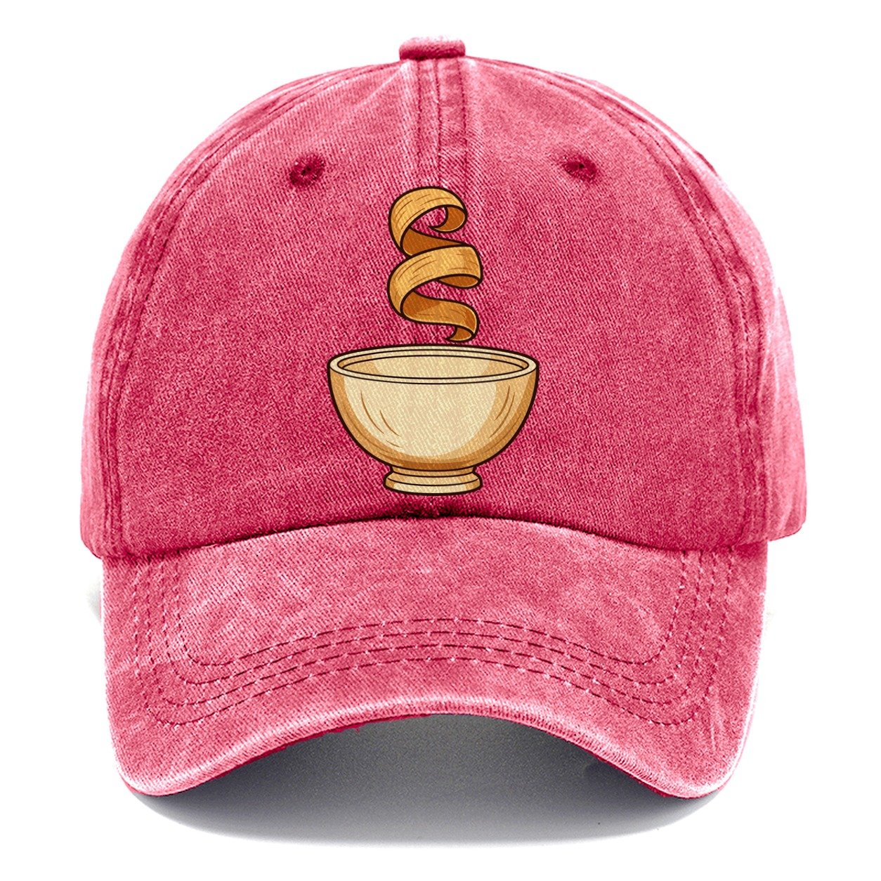 Lathe Bowl Silhouette Woodworking Classic Cap – Pomegranate Blush