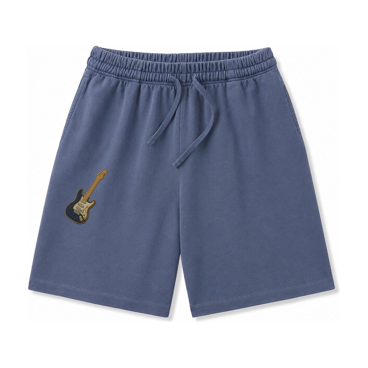 Electric Guitar Washed Shorts – Navy Blue