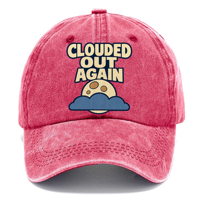 Clouded Out Again Astronomy And Stargazing Classic Cap – Pomegranate Blush