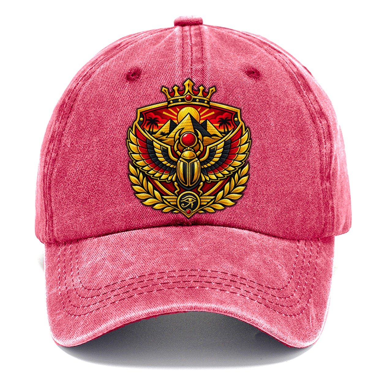 Egypt Heraldic Crest Country Logos Classic Cap – Pomegranate Blush