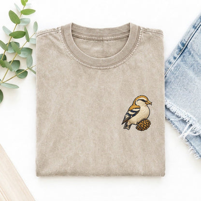 Crossbill Cone Turn Left Chest Thread Signatures II Left Chest Vintage T-shirt – Off White