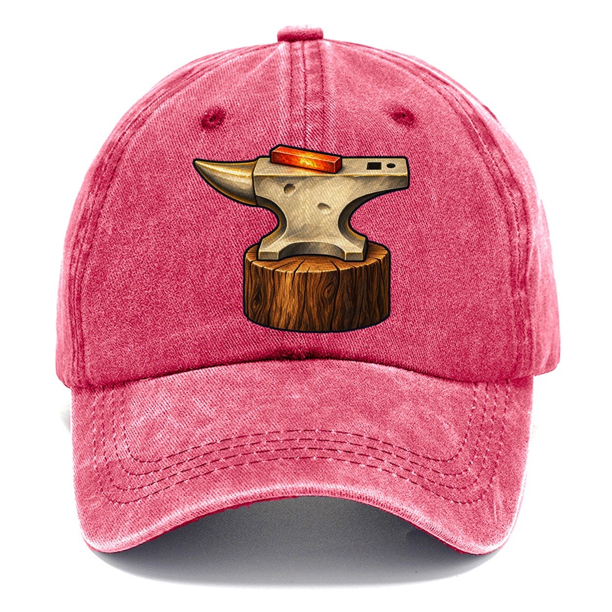 Anvil And Hot Bar Blacksmithing Classic Cap – Pomegranate Blush