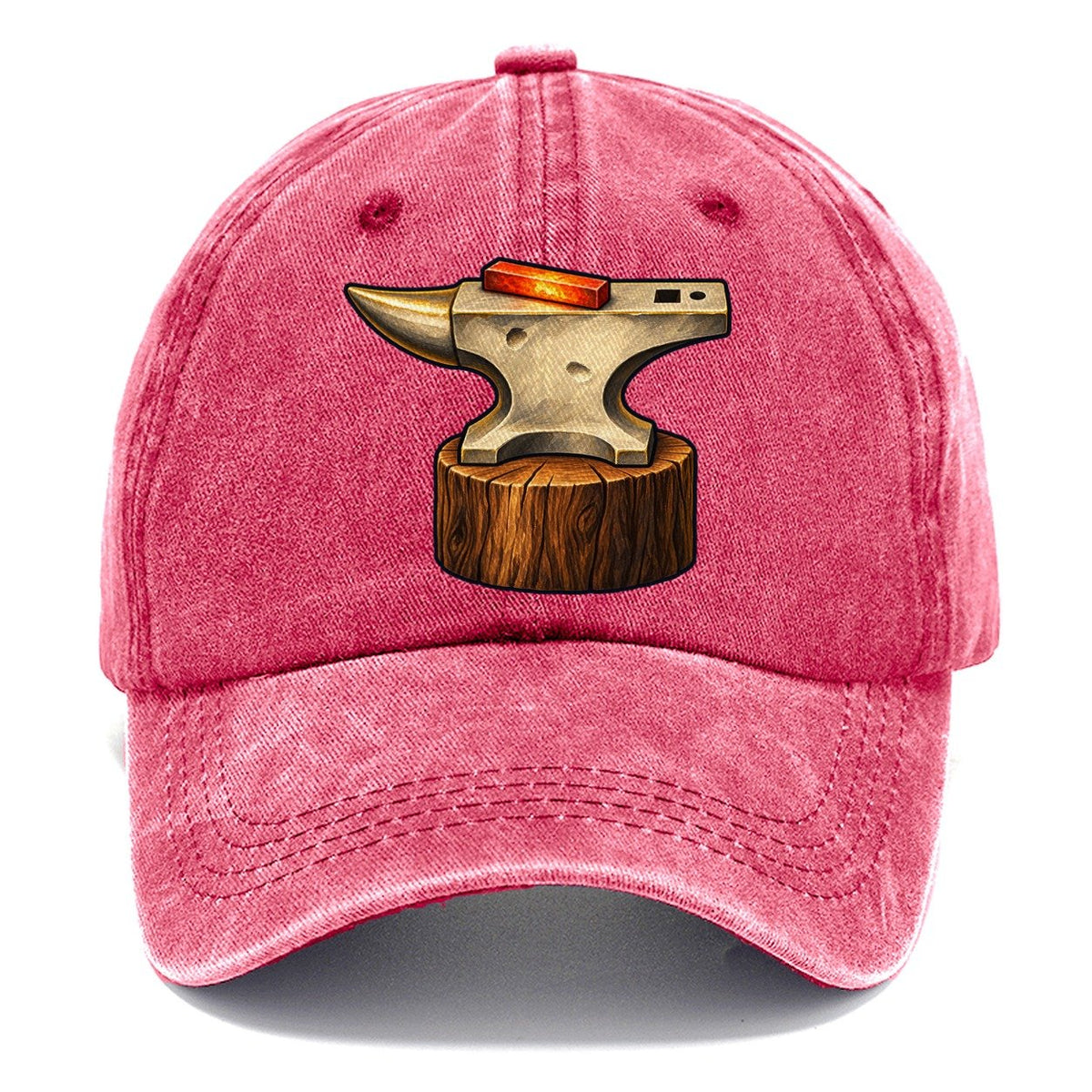 Anvil And Hot Bar Blacksmithing Classic Cap – Pomegranate Blush