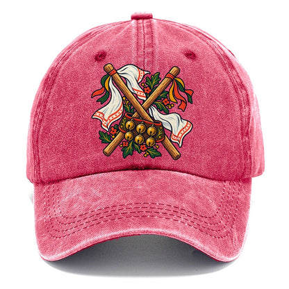 Morris Dance Bells Sticks And Handkerchiefs Uk Culture Heritage Classic Cap – Pomegranate Blush
