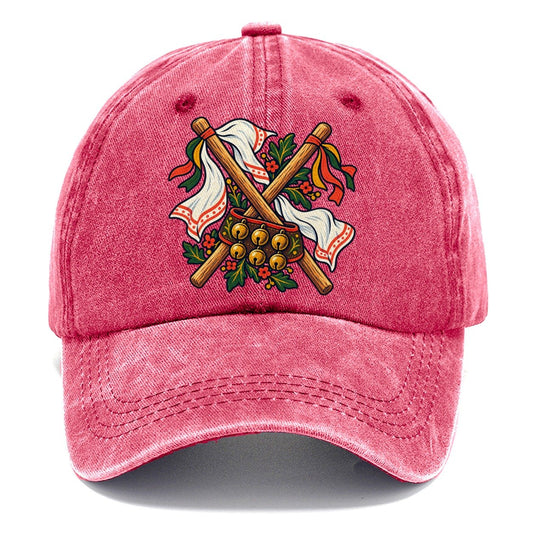 Morris Dance Bells Sticks And Handkerchiefs Uk Culture Heritage Classic Cap – Pomegranate Blush