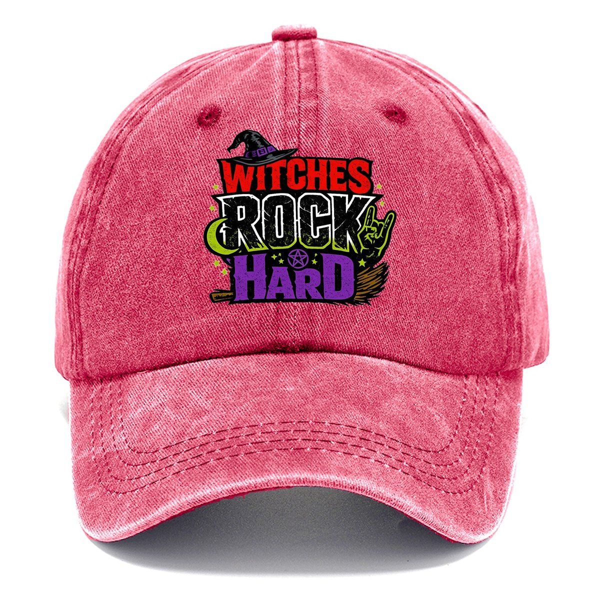 Witches Rock Hard Classic Cap – Pomegranate Blush