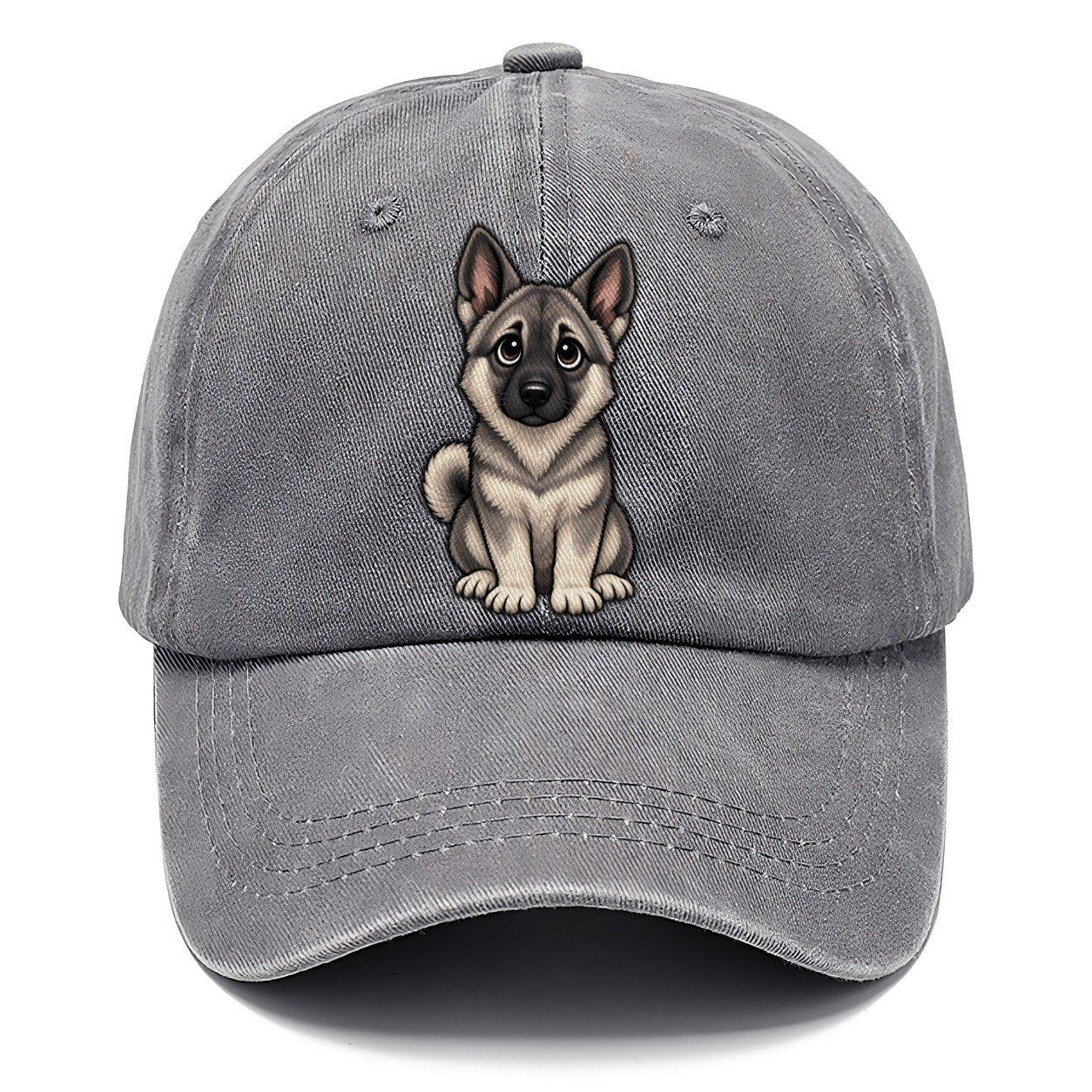 Norwegian Elkhound Sitting Sweetheart Classic Cap – Urban Haze