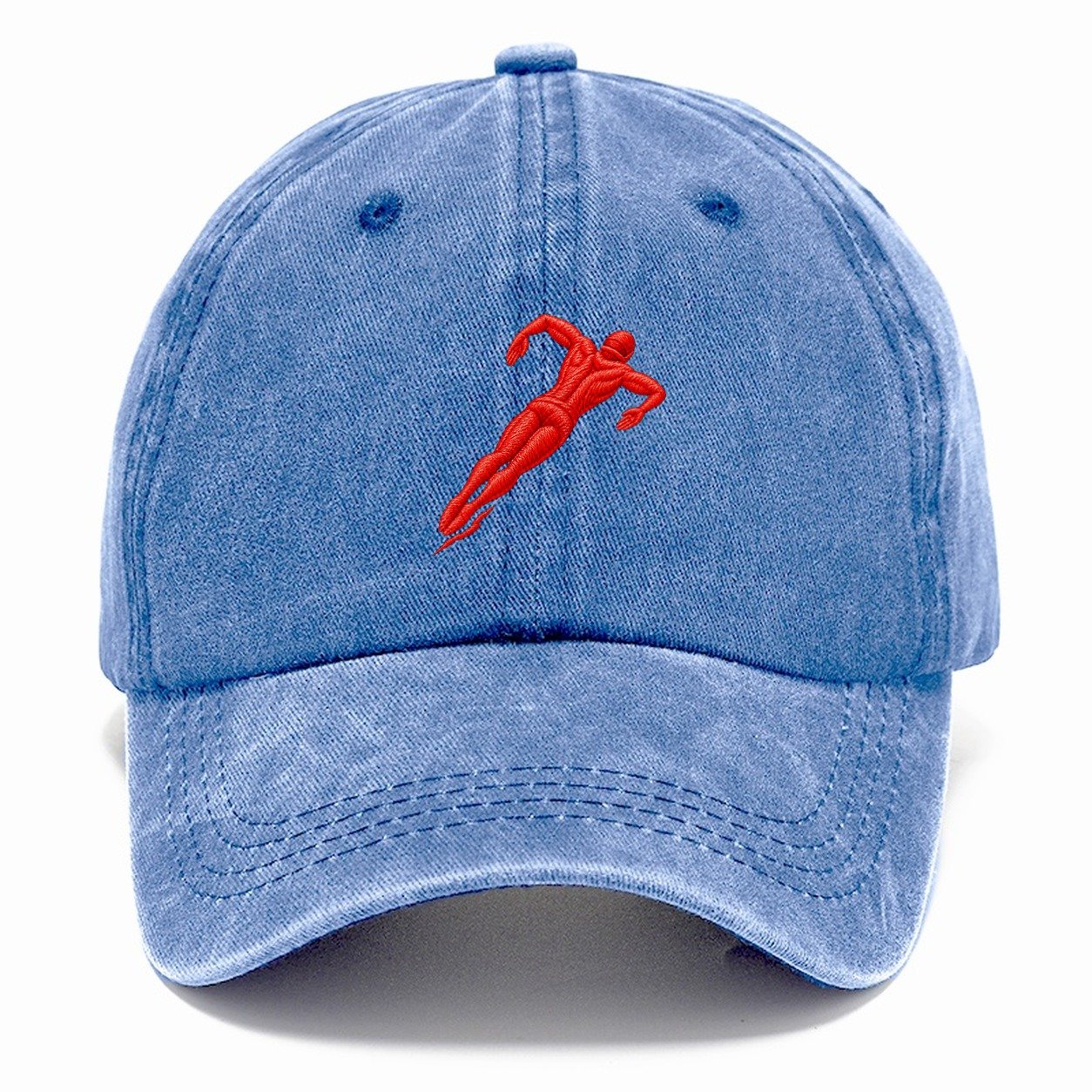 Butterfly Swimmer Break Micro Motion Mark Classic Cap – Summer Sky
