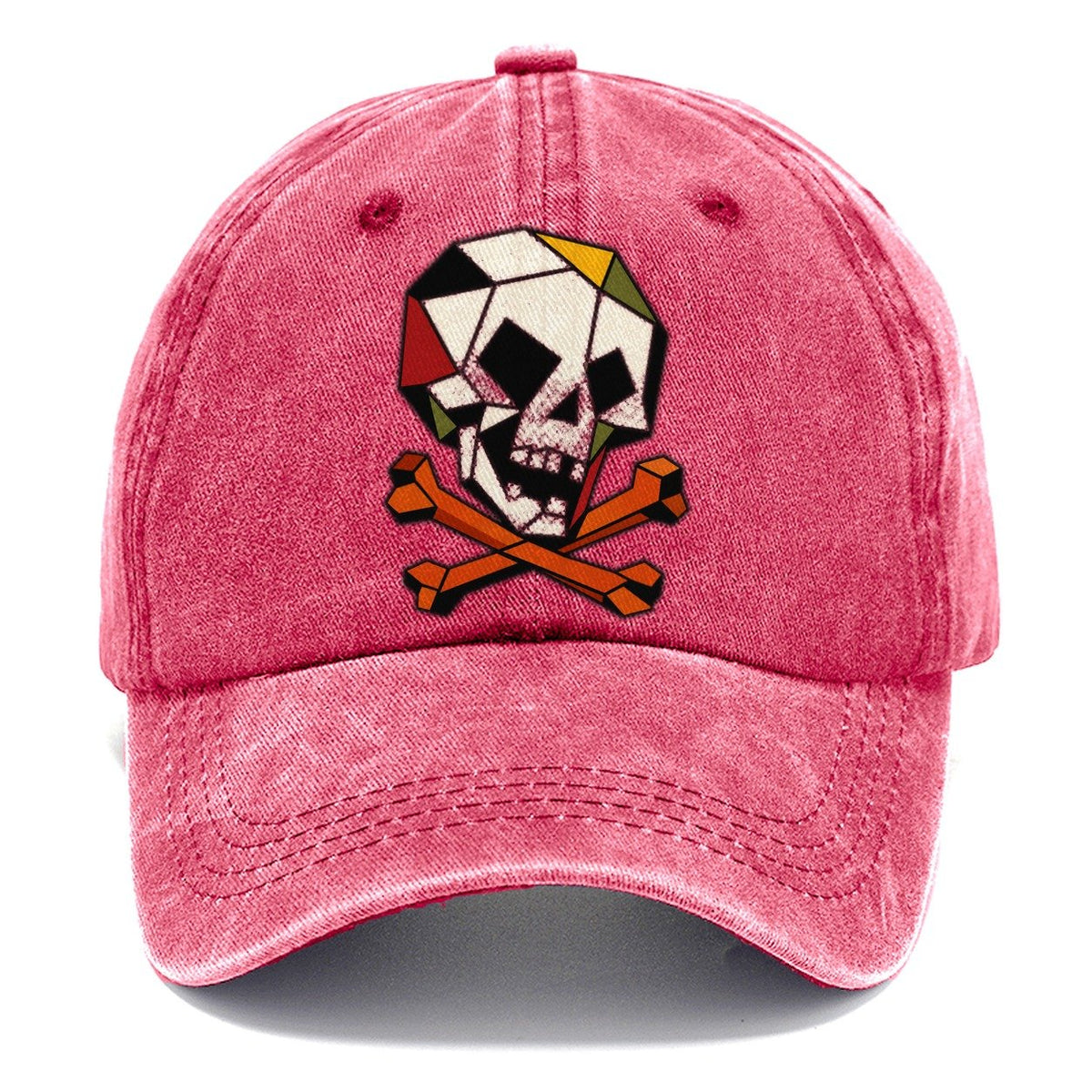 Pirate Skull Crossbones Classic Cap – Pomegranate Blush