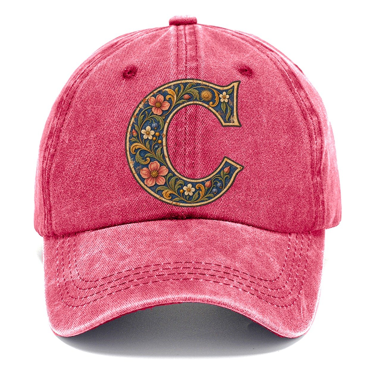 Wildflower C Monogram Classic Cap – Pomegranate Blush