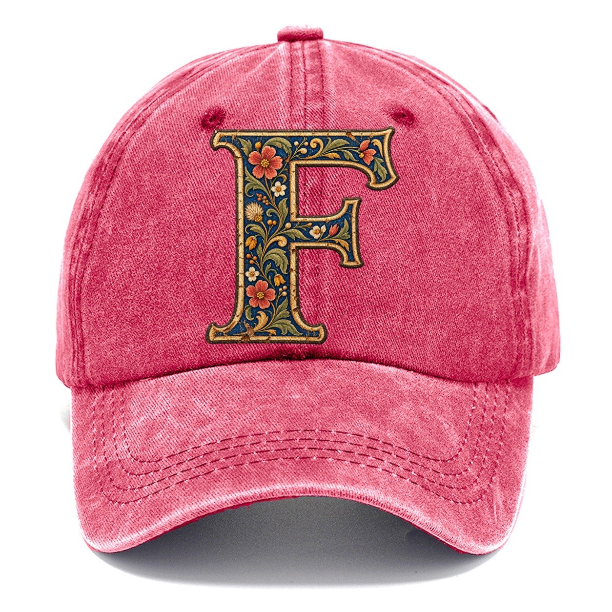 Wildflower F Monogram Classic Cap – Pomegranate Blush