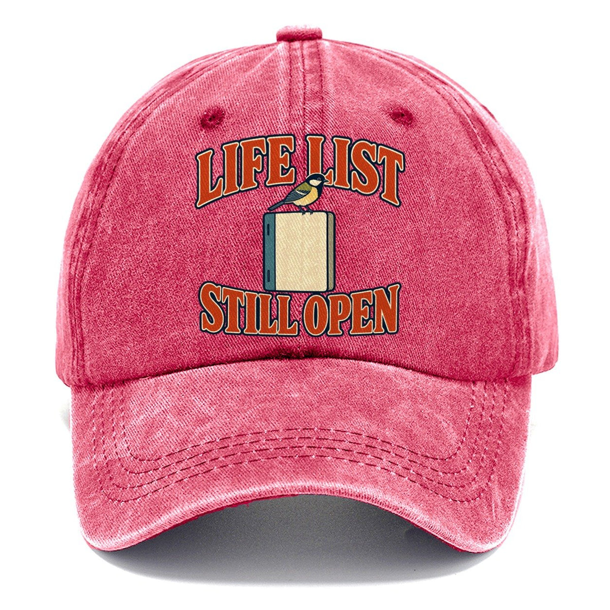 Life List Still Open Birdwatching Classic Cap – Pomegranate Blush