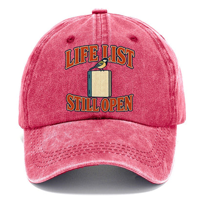 Life List Still Open Birdwatching Classic Cap – Pomegranate Blush