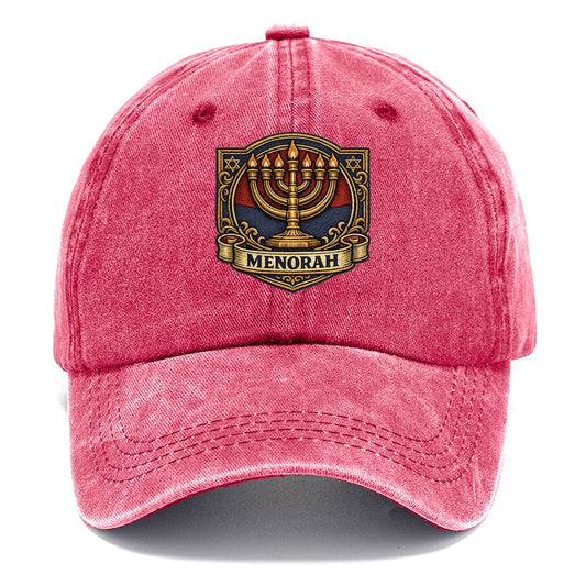 Menorah Seven Branch Classic Cap – Pomegranate Blush